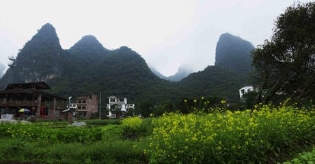 题阳朔山