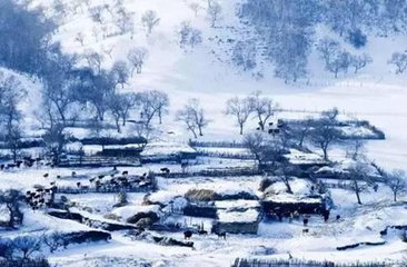 山中雪后